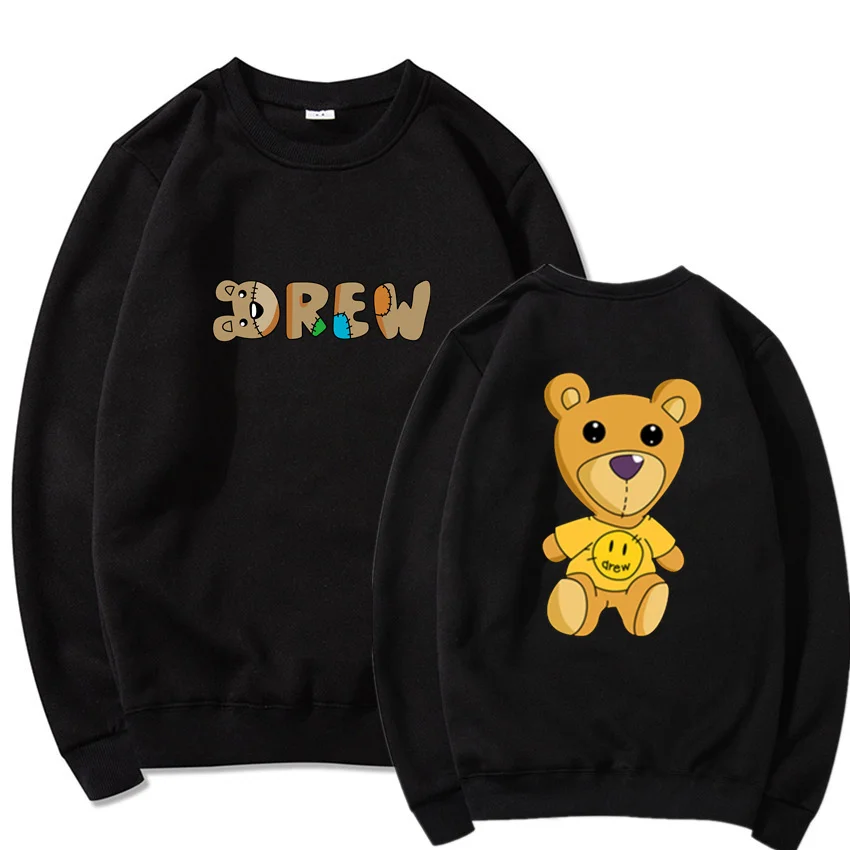 

Drew House Pullover Hoodies Men's Sweatshirt Long Sleeve Sweatshirt Men's Round Neck Sweatshirt Fashion Streetwear Male