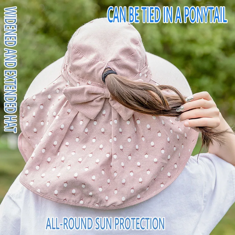 W128 Солнцезащитная шляпа для лица и защиты от УФ-лучей дорожная Женская летняя