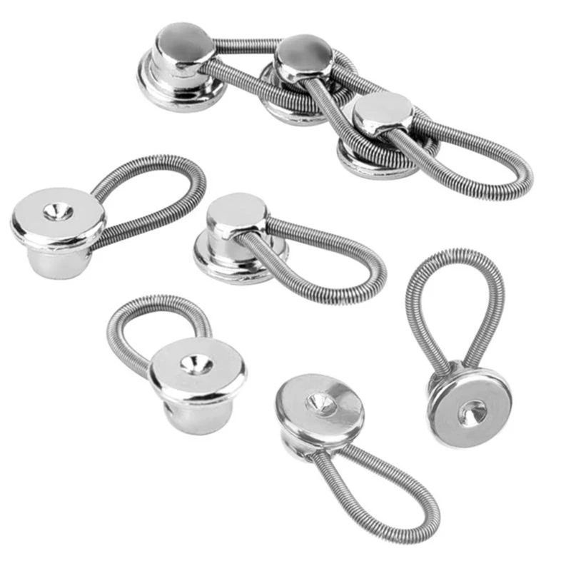 

12 Pcs Shirt Elasticity Collar Extenders Replacement Button Flexible Button Adjustable Shirt Elasticity Buttons Clothes
