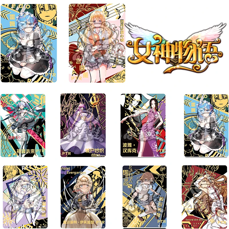 Anime Characters Goddess Story Rem Hatsune Miku Boahancock PTR Rare Collection Flash Card Game Toys Christmas Birthday Gift