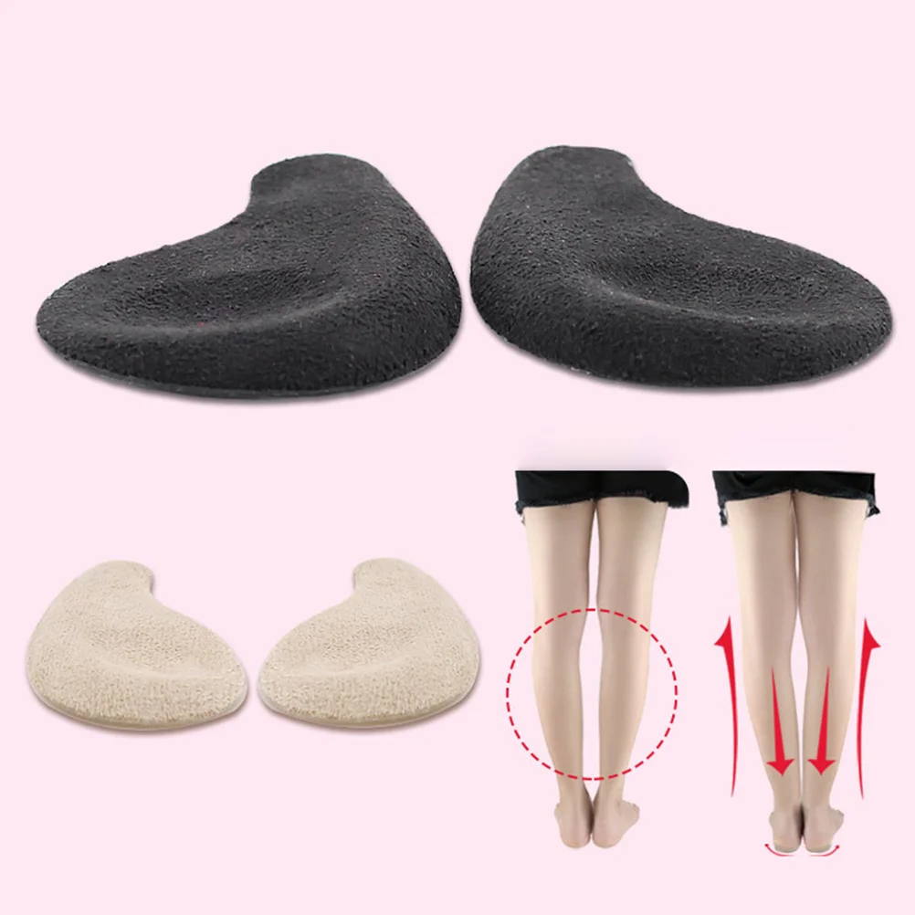 

2 Pairs Orthopedic Insoles Heel Wedge Silicone Shoe Inserts X Leg Leg Corrector Correction Insole Height Increase Shoe Pad for