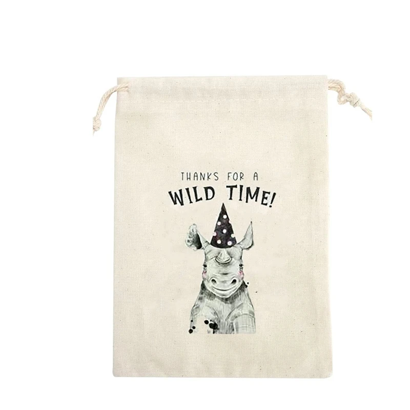 Подарочные пакеты в виде животных 5 шт. тематические джунгли сафари зоопарк