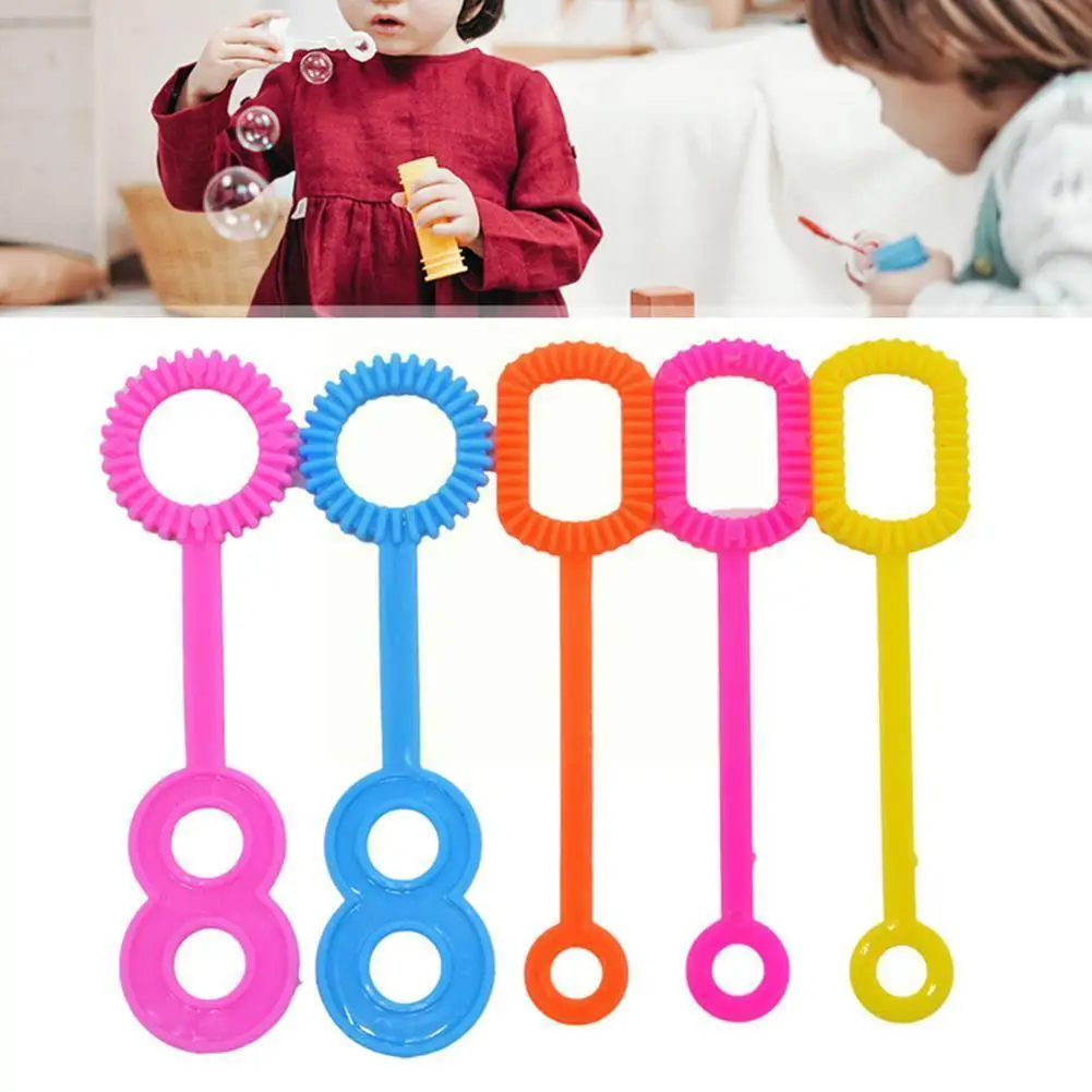 

1pc Plastic Bubble Blowing Rod Hoop Water Blowing Bubble Children Outdoor Tools Toys Kids Summer Aid Gifts Funny Random Spo C2A6