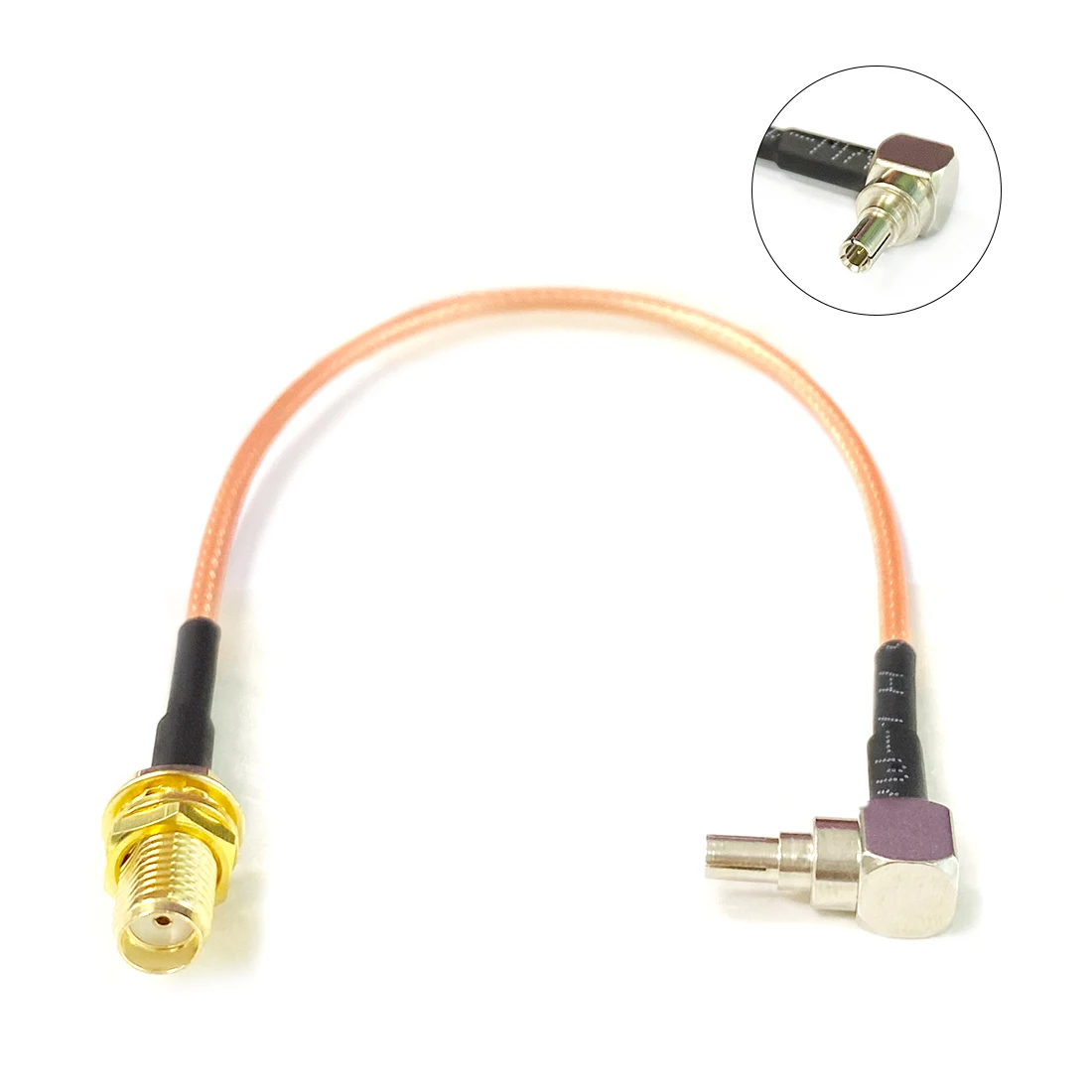 

Pigtail Cable SMA Female Bulkhead Connector To CRC9 Male Right Angle Adapter 15cm 6"/30cm/50cm/100cm