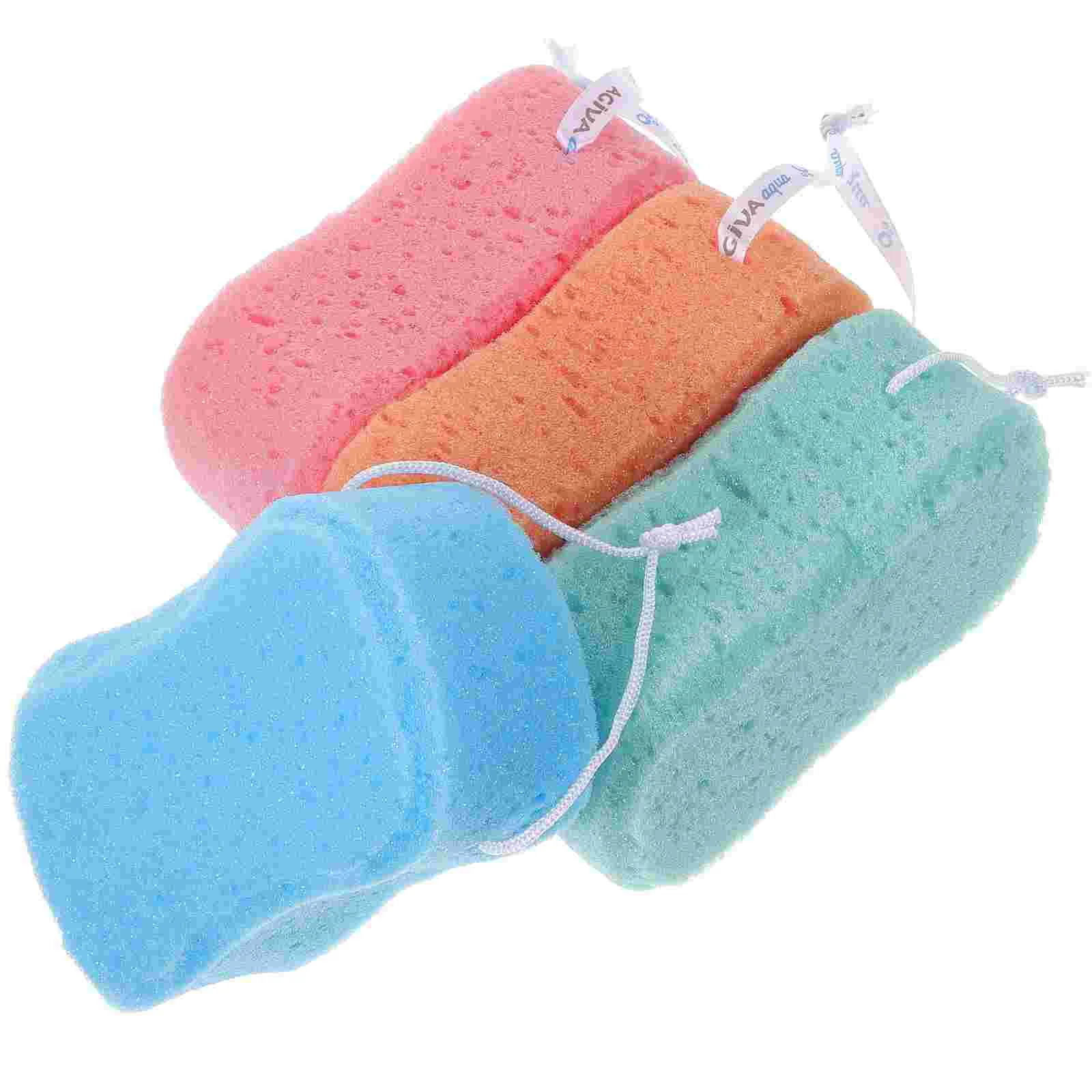 

8pcs Skin- Friendly Bath Sponges Body Cleaning Brushes Practical Body Scrubbing Sponge Simple Shape Shower Sponge for Bushing