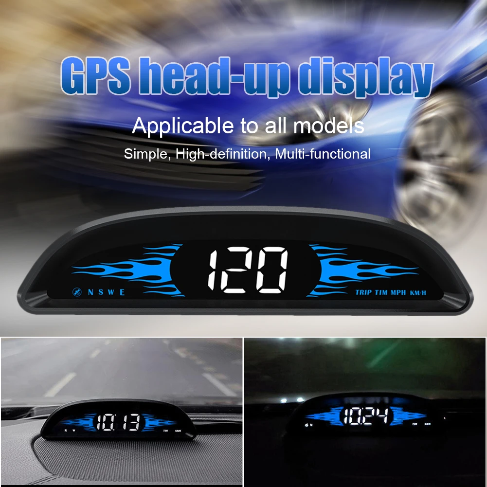 

NEW G2 Universal HUD GPS Display Speedometer Odometer Compass Windshield Projector with Overspeed Fatigue Driving Alarm