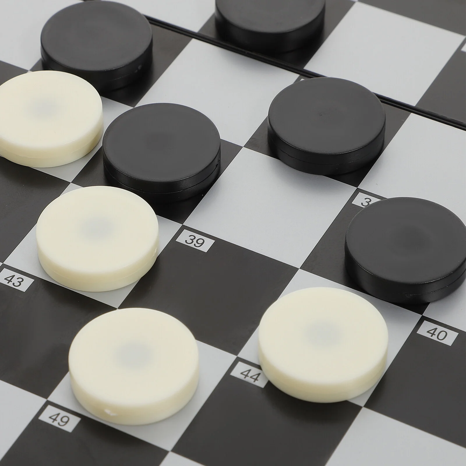 

Checkers Magnetic Portable Chess Kid Competition Toy Folding Board Game Desktop