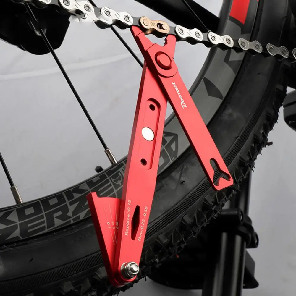 

Chain Indicator Tool Strong Mountain Bike Chain Measuring Ruler High Strength Riding Tool Chain Ruler