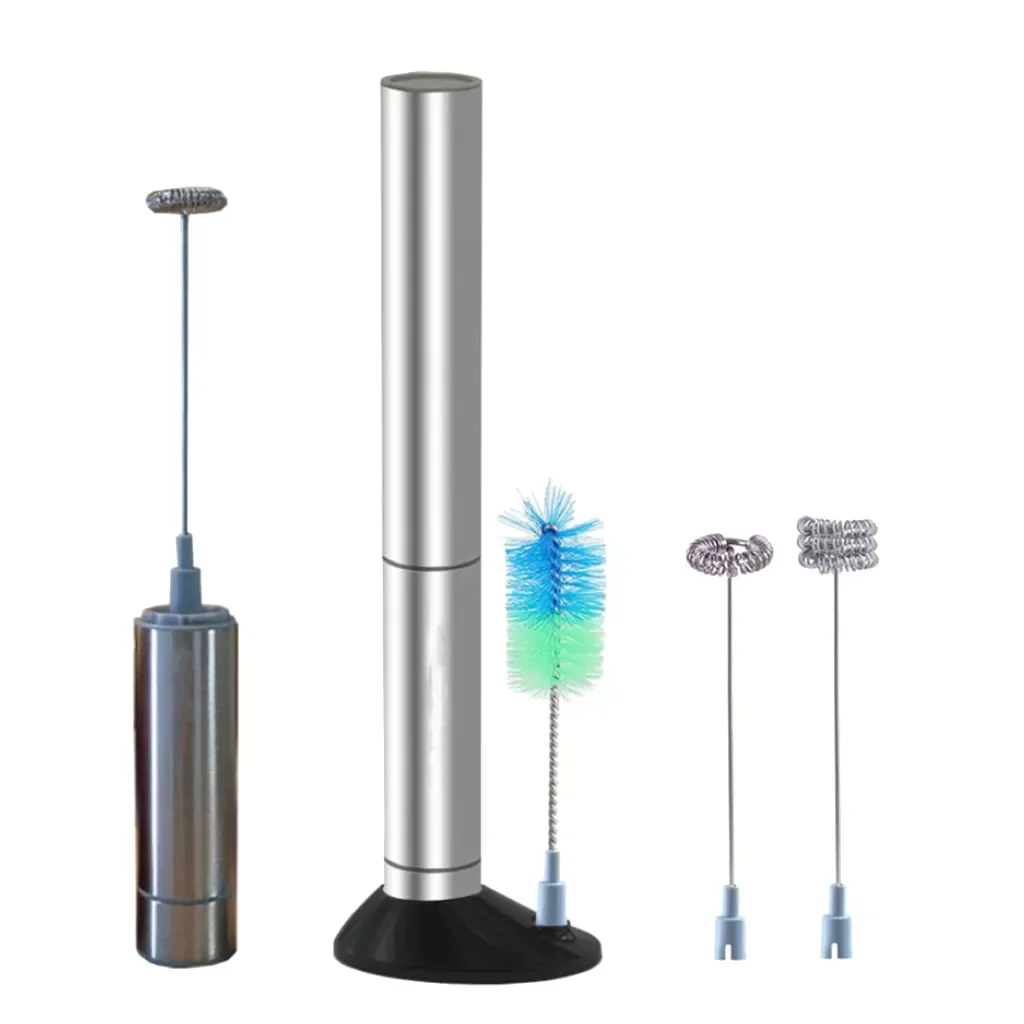 

Handheld Electric Milk Frother Stainless Steel Foamer Bubbler Kitchen Egg Beater
