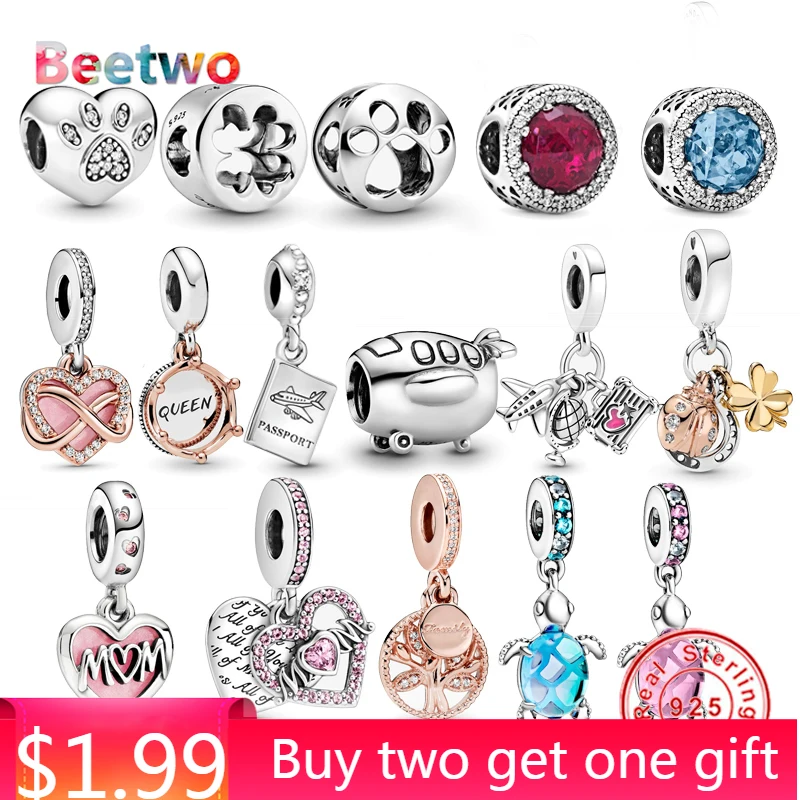 

Fit Original Pandora Charms Bracelet 925 Sterling Silver Korean Girl Dangle Charm Pendant Jewelry Women Berloque