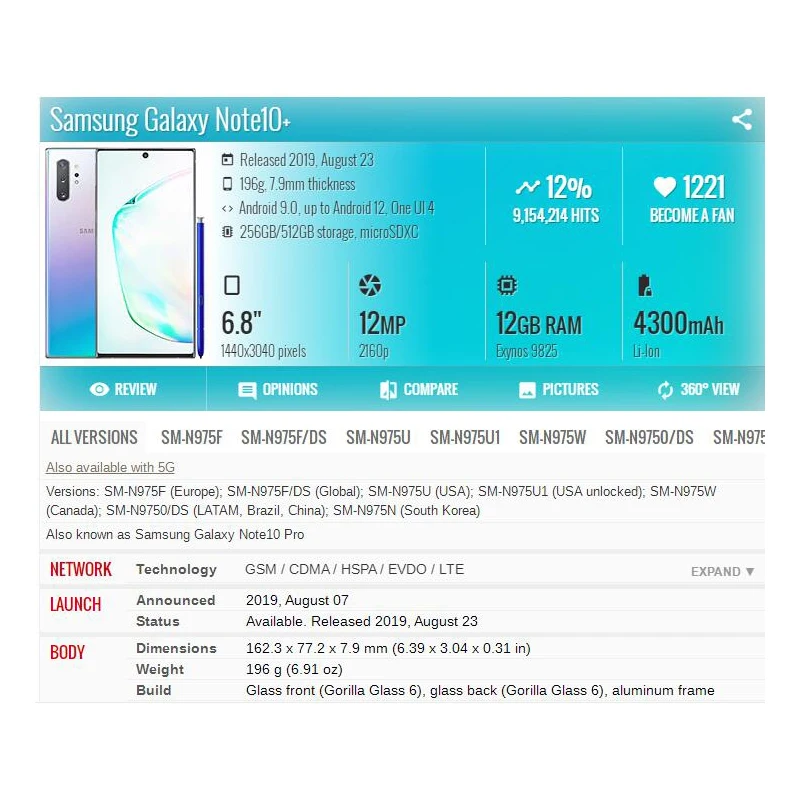 for samsung galaxy note10 n970f note10 plus n975f outer glass lens touth screen panel mobile phone repair replacement parts free global shipping