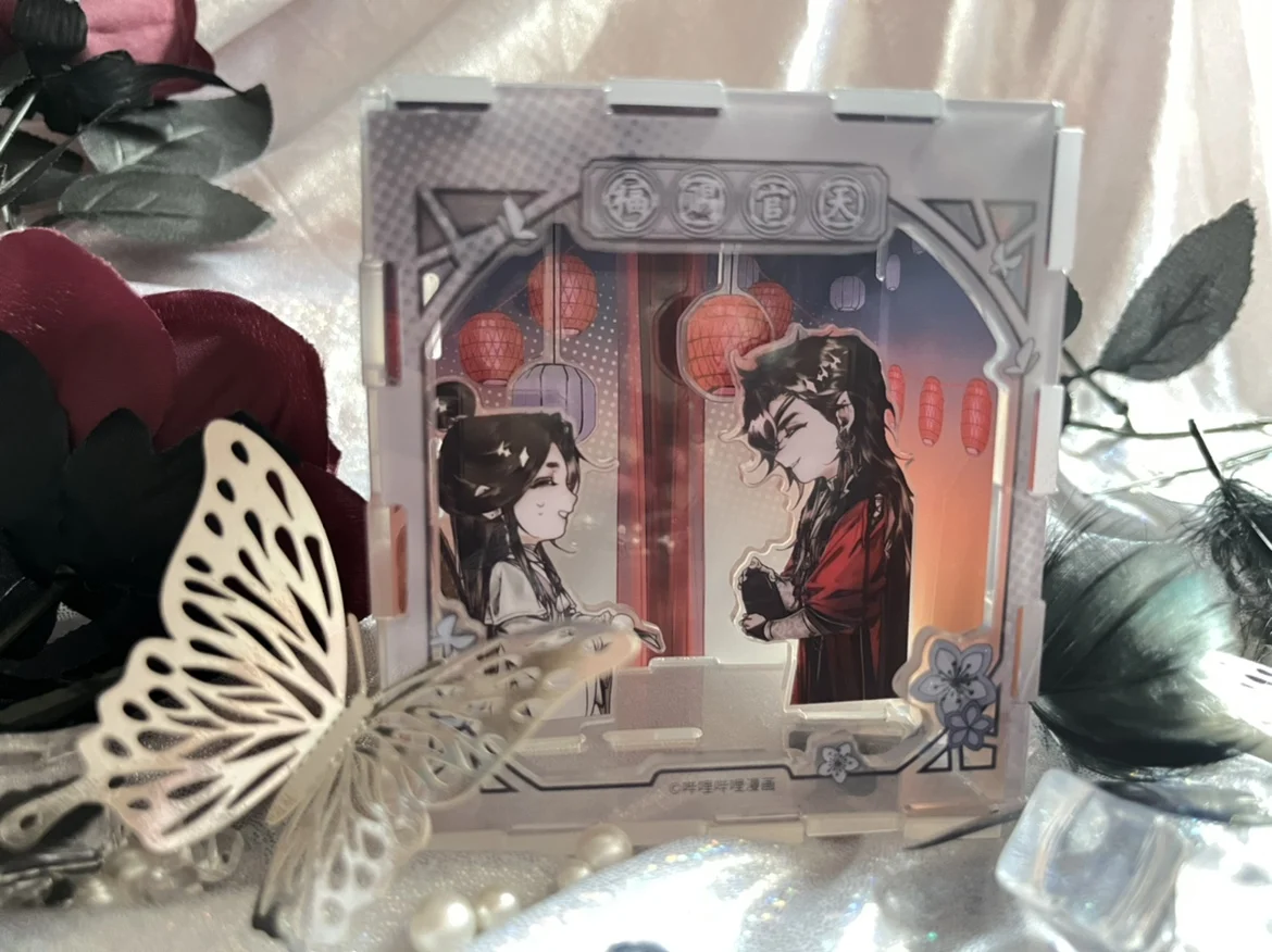 

Original Tian Guan Ci Fu TGCF Anime Comics Hua Cheng Xie Lian Acrylic Cube Display Cute Cosplay Props Collection Gift