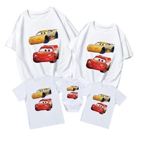 t shirts disney cars cool modern kids short sleeve baby girl boy baby romper family matching clothes adult unisex tshirts comfy