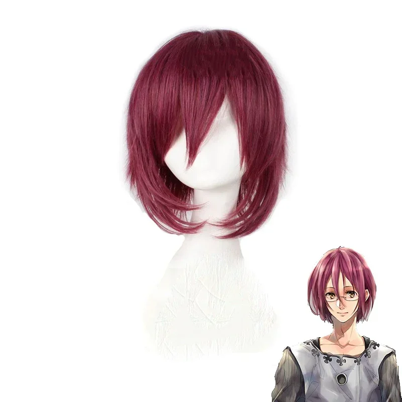 Косплей парик Cosbao The Seven Deadly Sins Gowther короткие розово-красные волосы