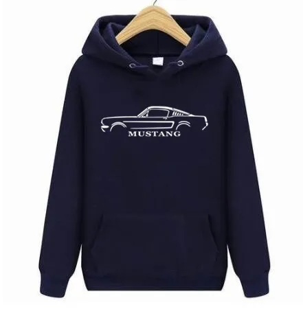 

2022 High-quality Ford Mustang Hoodies Jacket Mans Casual Man Coat Mustang 50 Years Sweatshirts Pullover S-4XL