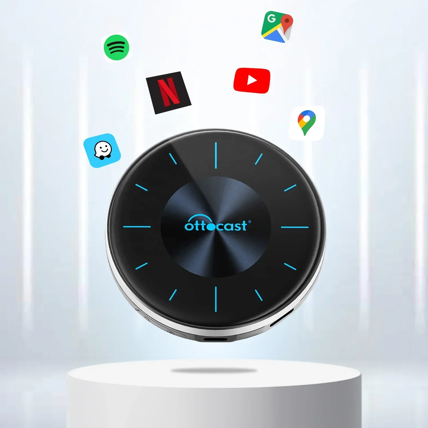 Автомобильная мультимедийная автомобильная потоковая коробка 8 + 128G Android 12 0 HD MI