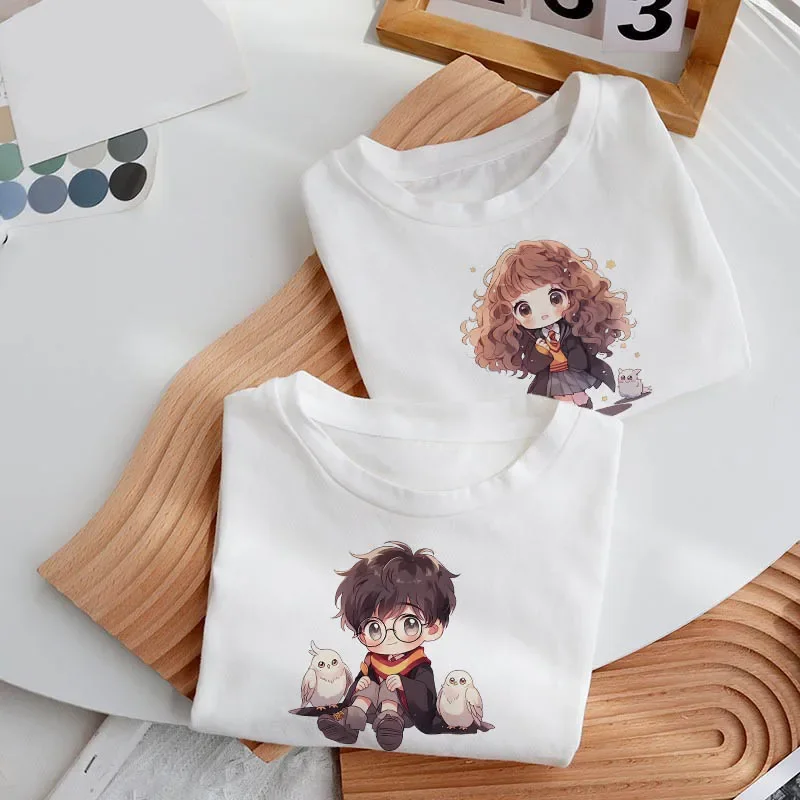 Детская футболка Harries кавайная одежда из магического фильма карикатуры