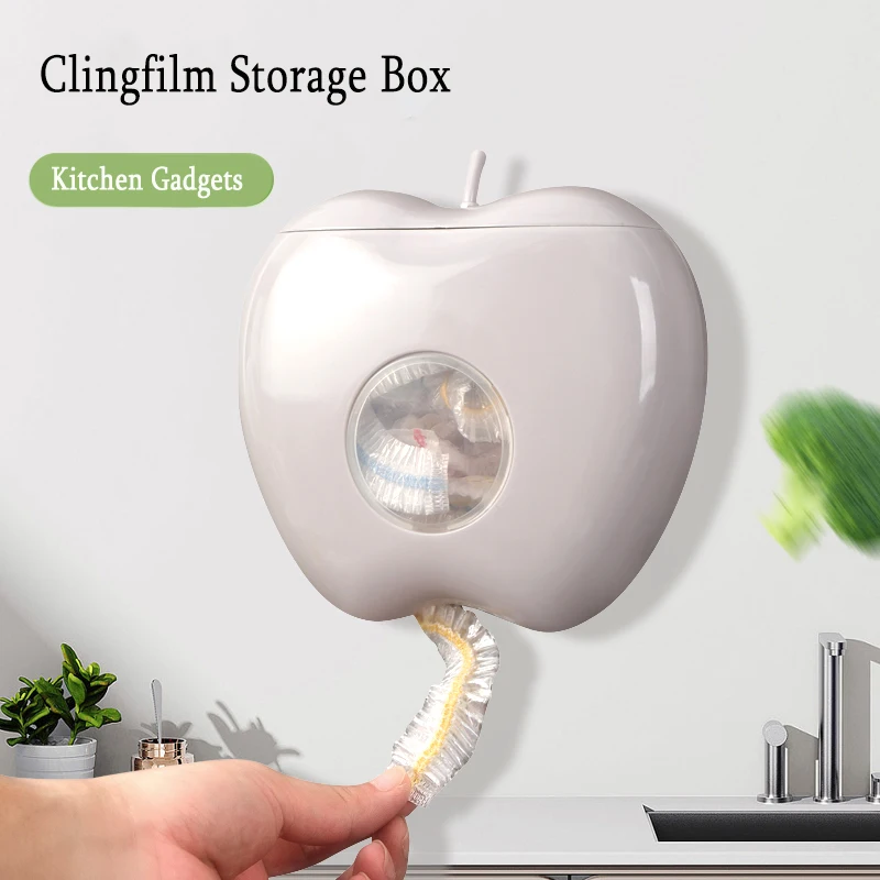 

Wall-mounted Disposable Cling Film Cover Cling Bag Organizer Multifunctional Plastic Wall-mounted Safety Vover Kitchen Storage