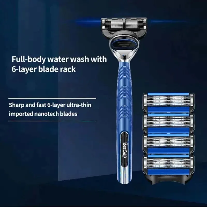 Maquinilla De Afeitar Manual Para Hombres Six Capas