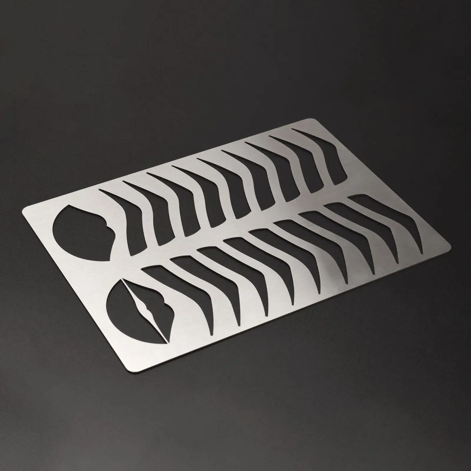 

Трафарет для бровей, прочная нержавеющая сталь, многоразовый Профессиональный трафарет для бровей, трафарет для бровей, трафарет для начинающих