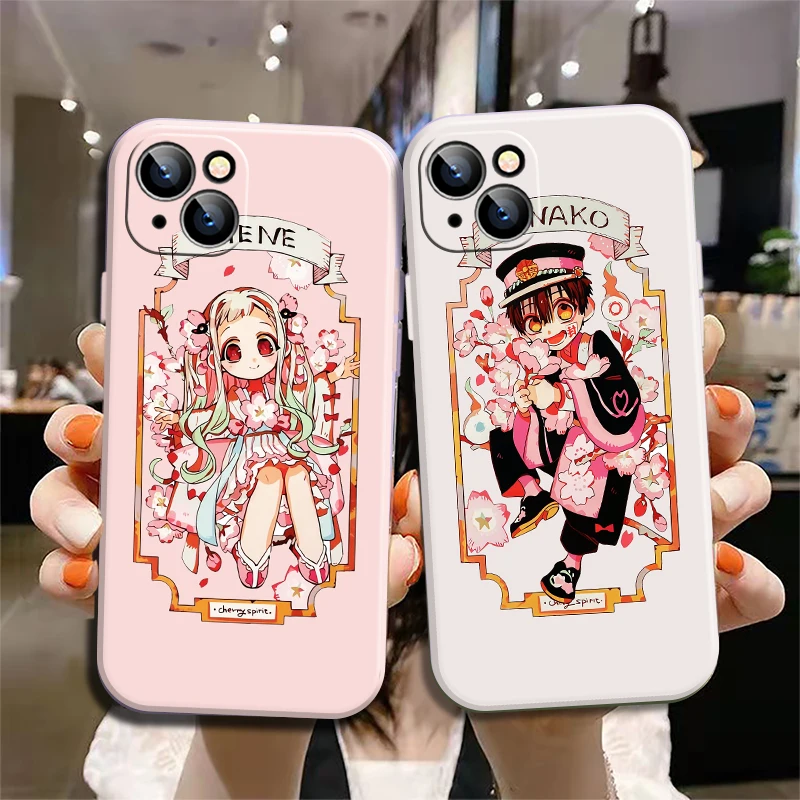 

Toilet Bound Hanako Kun Phone Case For iPhone 13 11 12 Mini Pro X XS XR Max 7 8 6 Plus SE 2020 Japan Cartoon Animation TPU Cover