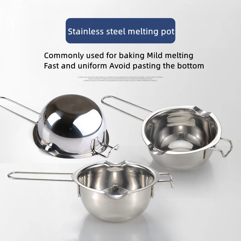 

304 Stainless Steel Melting Pot Universal Boiler Chocolate Sugar Caramel Melting Bowl Cheese Heater Baking Tools Easy To Clean