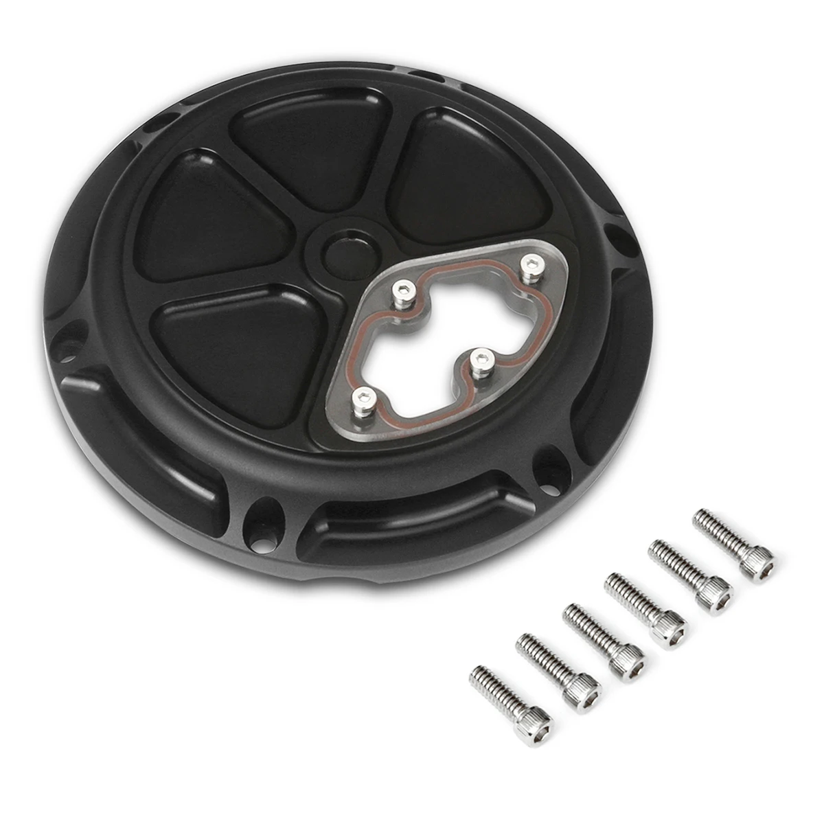 Хромированный черный чехол Derby с ЧПУ 6 отверстиями для Harley Sportster Iron 883 1200 Forty Eight 12-22