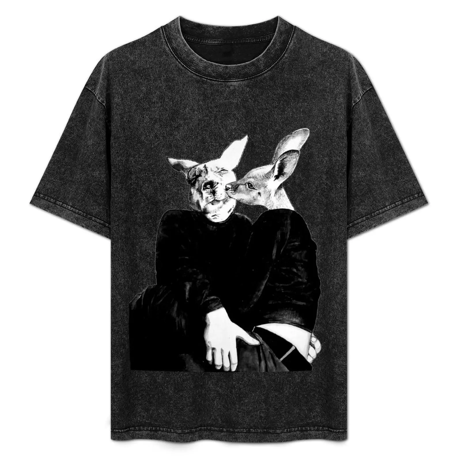 Футболка Kissing Kangaroos с графикой дизайнерские рубашки мужские футболки рисунком