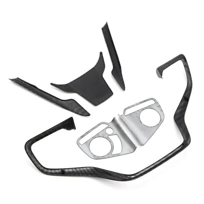 Отделка чехла на руль для Honda Civic 2016 2017 2018 2019 2020 2021 стиль из углеродного волокна