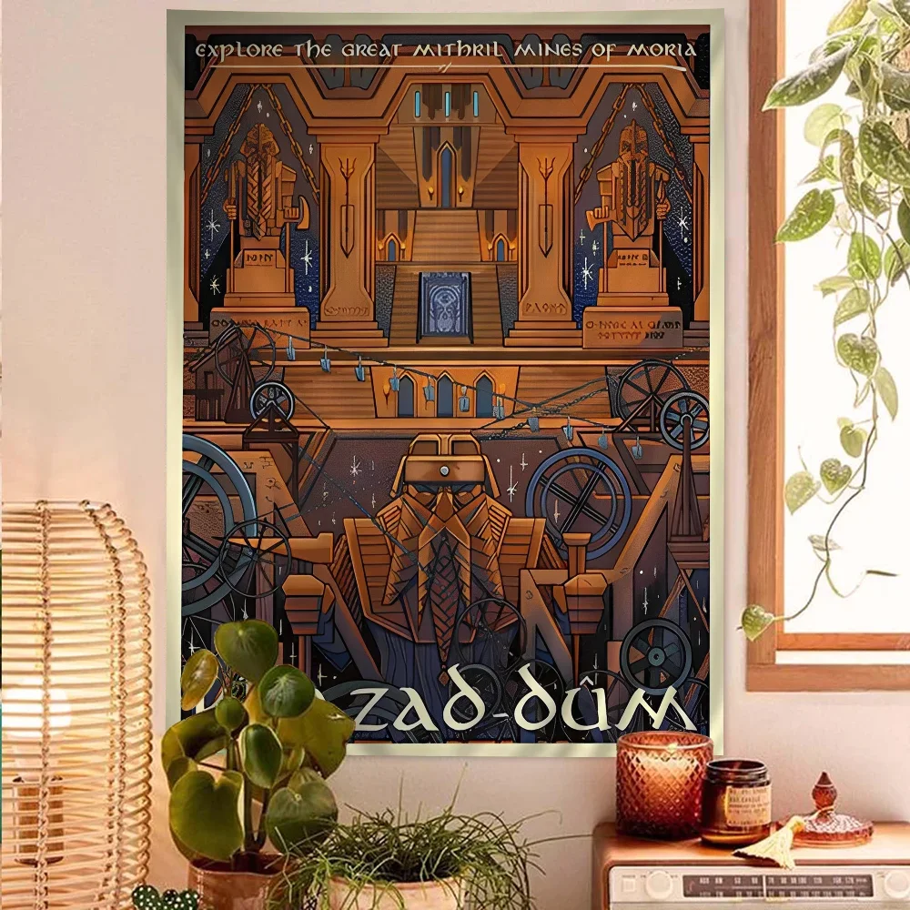 Винтажный Фильм Замок Мордора Лорд Волшебное Кольцо Художественный Постер