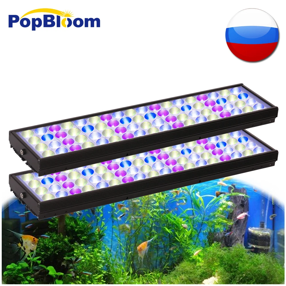 

60cm/120cm Planted Aquarium Light Full Spectrum Fish Tank Light for Water Plants with Timer Sunrise Sunset LED Lamp High Power