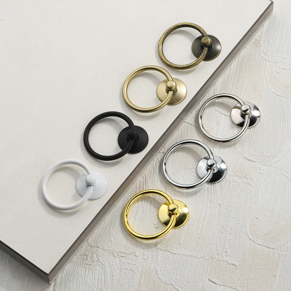 

10pcs Antique Knob Pull Swing Ring Drop Zinc Alloy For Kitchen Cabinet Drawer Cupboard Knob Handle Chest Bookcase