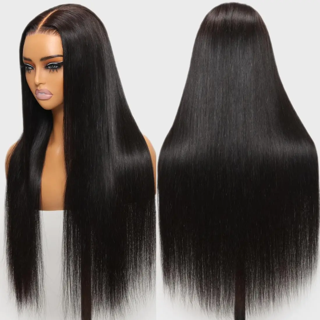 HD 13x4 Прямой парик фронта шнурка с человеческими волосами Remy из Бразилии для