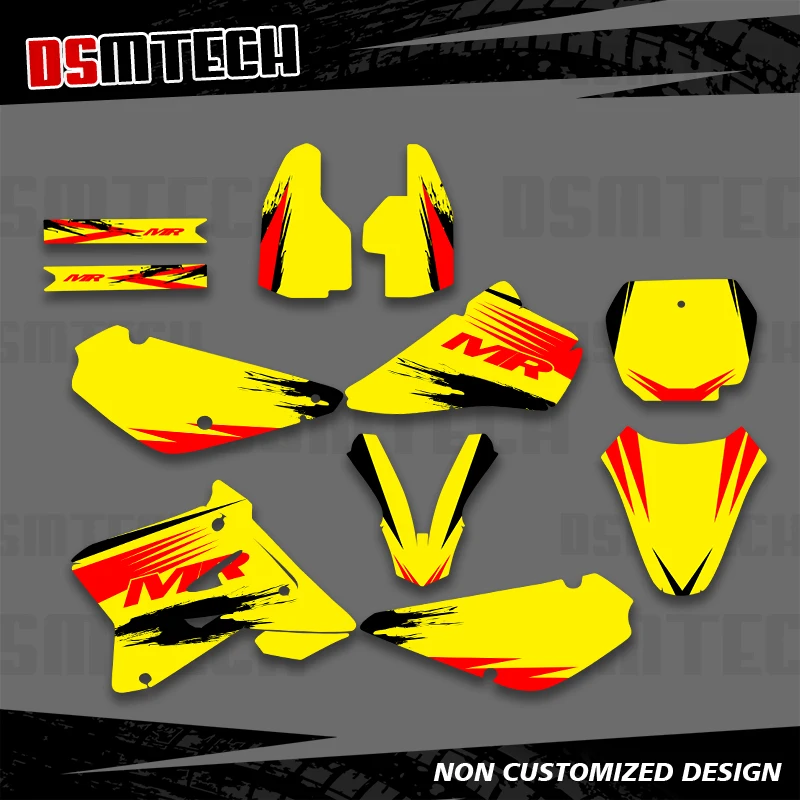 Фото DSMTECH для Suzuki RM80 RM85 RM 80 RM 85 2001-2020 графические фоновые наклейки наклейки для мотокросса индивидуальное украшение 2017 №1