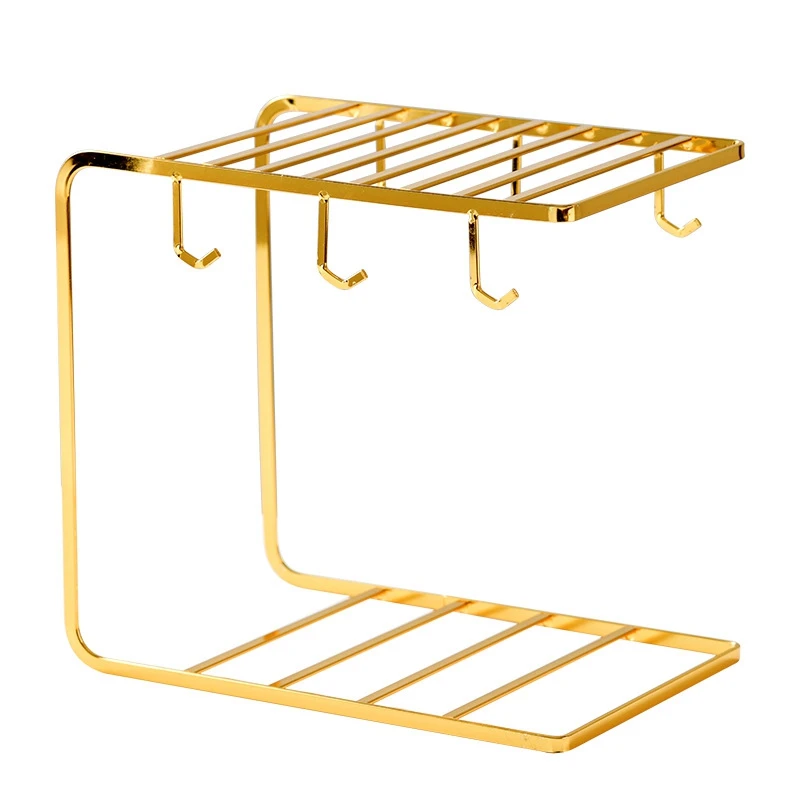 

HOT SALE Glass Mug Coffee Cup Holder Storage Rack For Counter, Coffee Mug Holder Hanger Rack Organizer For Kitchen Cabinet