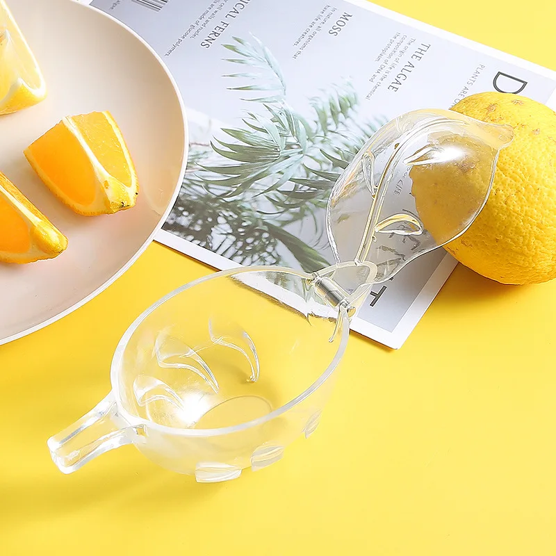 

Manual Lemon Juicer Lemon Squeezer Portable Blender Lemon Boat Shape Citrus Juicer Home Anti-Slip Lemon Clip Kitchen Accessories