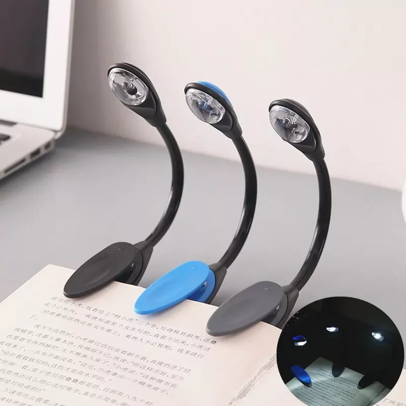 

1PC New Portable LED Book Light Travel Bedroom Clip-On Flexible Bright Convenient LED Lamp Reading Lamp For Child Student Gifts