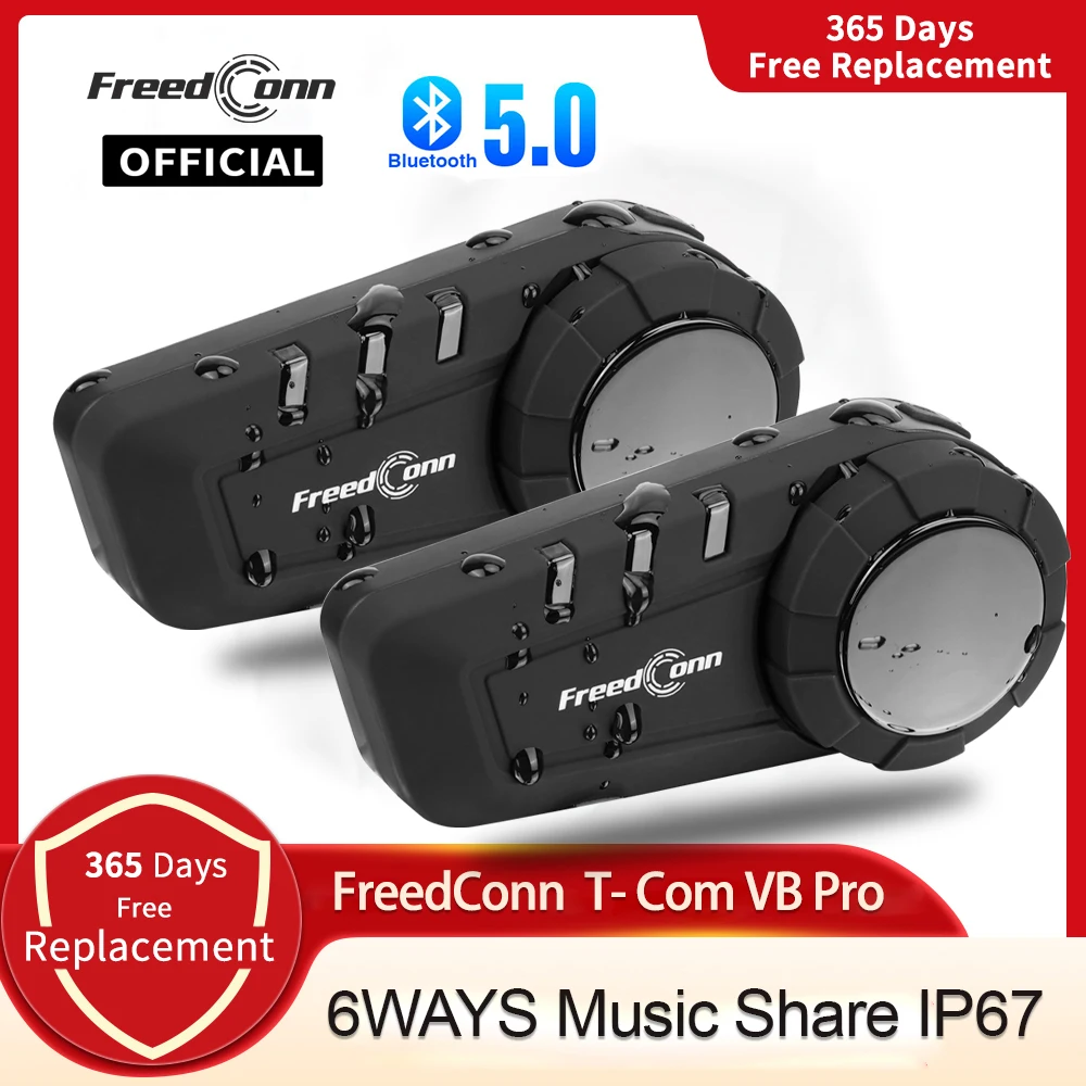 

Bluetooth Music Share Motorcycle Intercom Helmet Headset Motorbike 6 Ways Motor Group Speaker FM Waterproof Moto Interphone