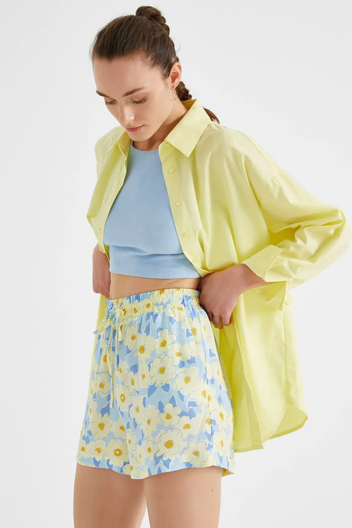 

Women's Shorts Saree pattern & Bermuda New Summer Fashion Bermuda Basic Short Pants Mini Trousers Short Pants