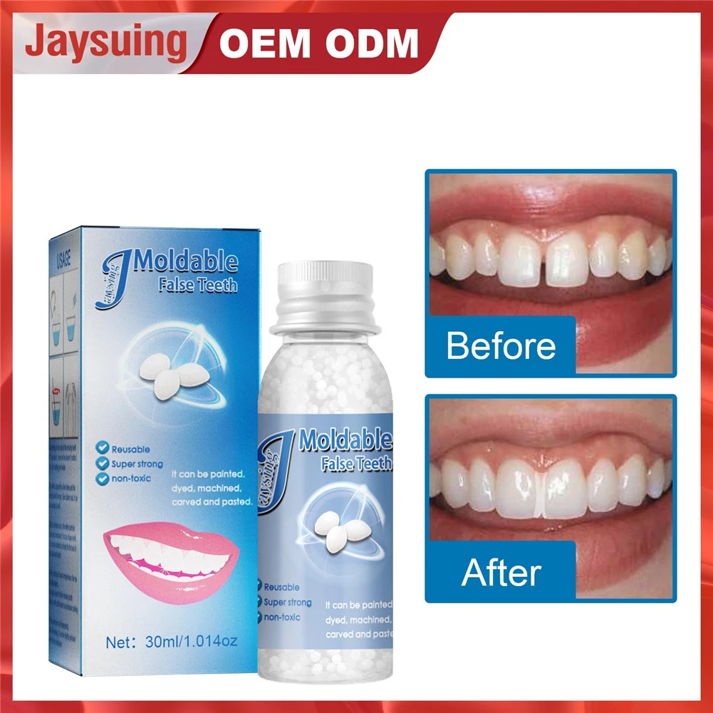 

30ml Resin False Teeth Solid Glue Temporary Tooth Repair Set Moldable Teeth And Gap False Teeth Glue Denture Tooth Care Supplies