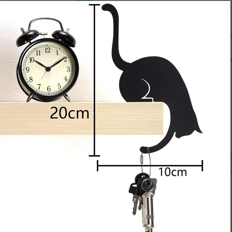 Wall Mounted Key Holder Room Decor Wall Key Rack Leash Hanger Retro Wall-mounted Animal Key Hook Gecko Monkey Cat Key Pendant