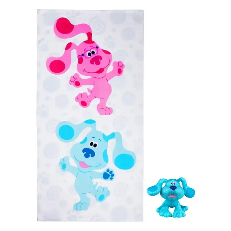 

Clues & You Kids Towel and Character Scrubby, Blue, Toallas para playa Wash cloths Disposable towel Teema towels Turkish hand to