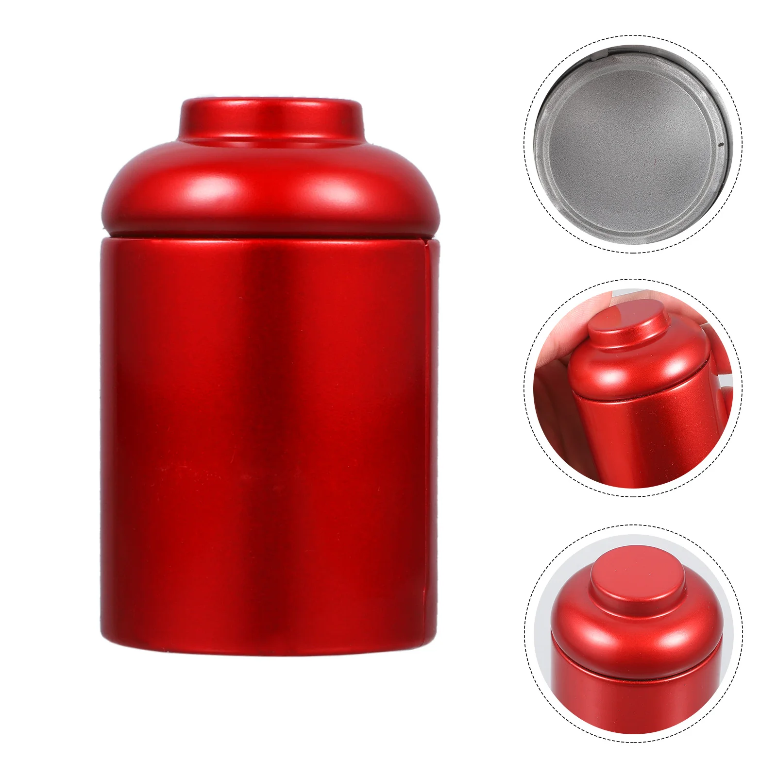 

6 Pcs Tinplate Storage Can Coffee Bean Jar Food Containers Candy Canister Snack Holder Lids Metal Tea