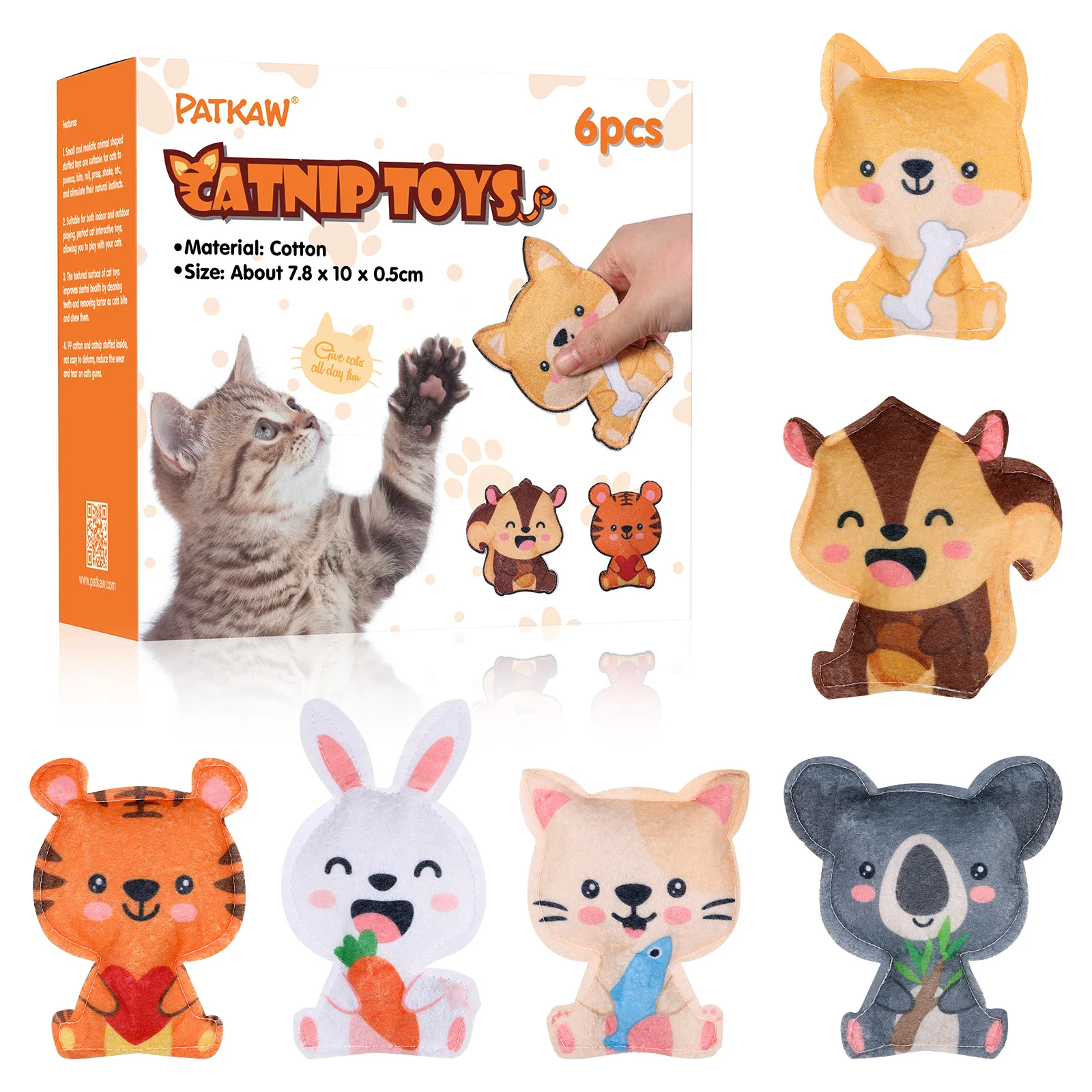 

Catcatnip Toycats Nip Kitten Indoor Chewnips Kittens Teething Set Malier Organic Stocking Stuffers Plush Boredom Ballfun Filled