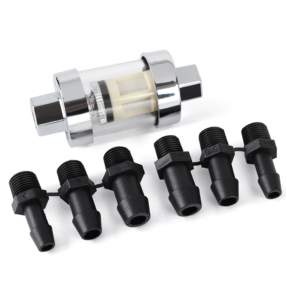 

Топливный фильтр с ЧПУ 6 мм, 8 мм, 10 мм, Практичный Прочный мотоциклетный топливный масляный фильтр, бензиновый сепаратор для квадроциклов, внедорожников, велосипедов, мотокроссов