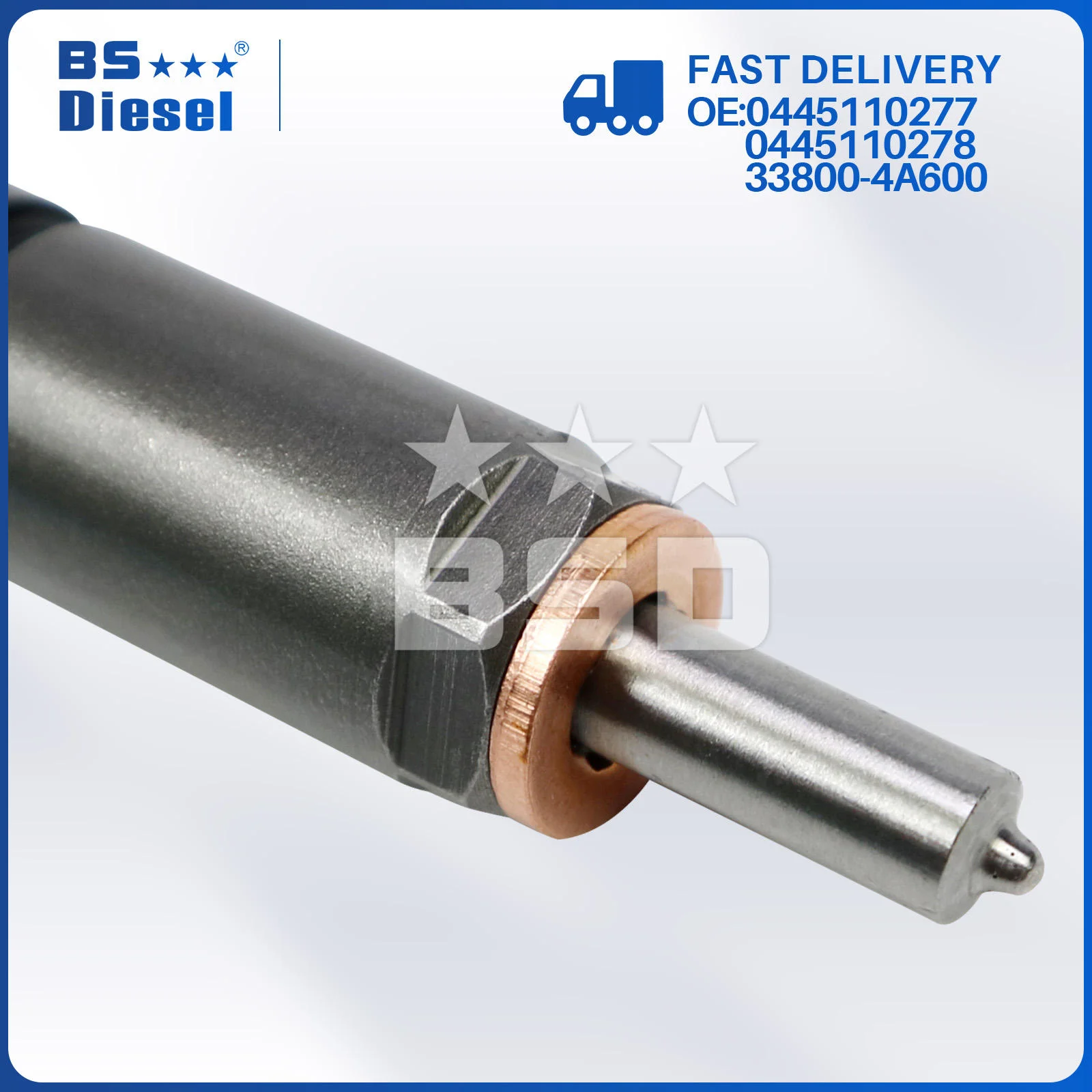 Фото Форсунки дизельного двигателя 33800-4A600 Common Rail 0445110278 0445110277 для Hyundai H1 2.5D H100 2.5D (1 шт./лот) №2