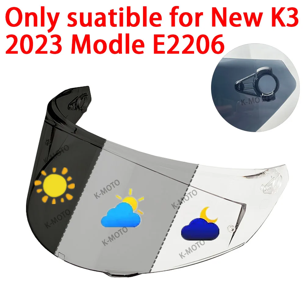 Козырьки K3 для AGV 2023 новая модель E2206 козырьки шлема фотохромные с защитой от