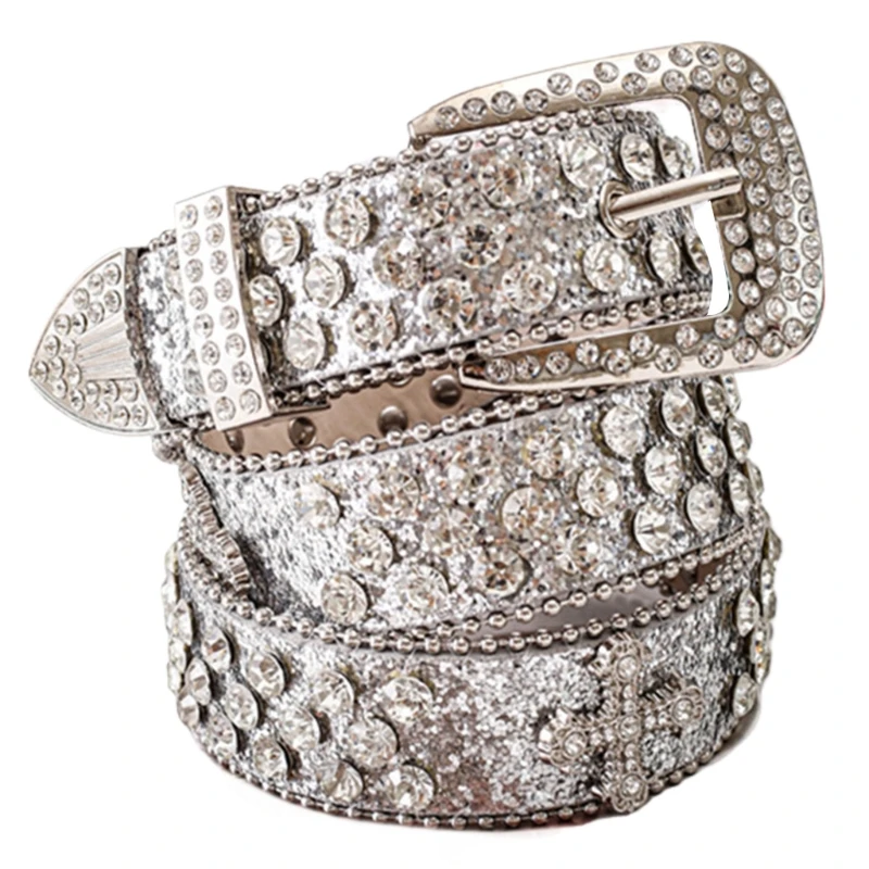 Поясной ремень с крестами цепочка для тела блестящие стразы шипованные женщин и