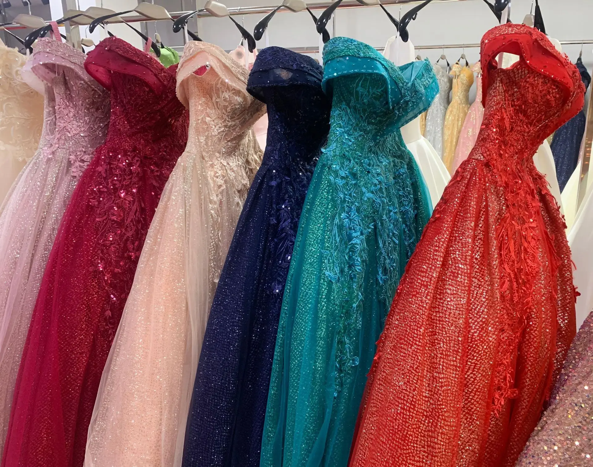 Разноцветное Vestidos роскошное платье Quinceanera с пайетками 2024 классическое бальное