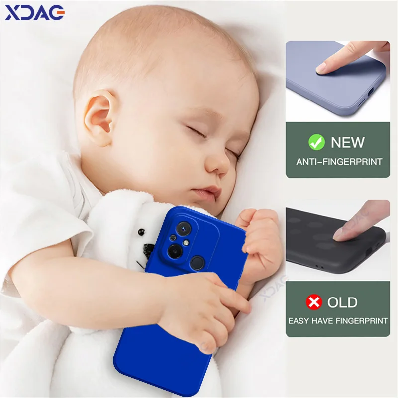 Original Cellphones Case for Xiaomi Redmi 11A 12C Luxury Square Liquid Silicone Covers Redmi12C Redmi11A Double Liner Soft Coque